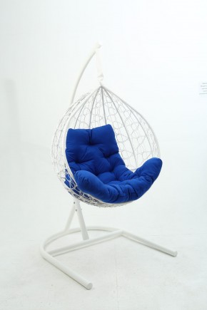 Подвесное кресло Бароло (белый/синий) в Кунгуре - kungur.mebel24.online | фото