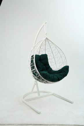 Подвесное кресло Бароло (белый/зеленый) в Кунгуре - kungur.mebel24.online | фото