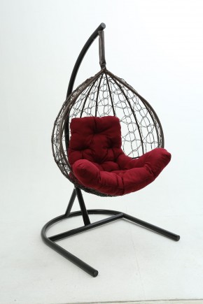 Подвесное кресло Бароло (коричневый/бордо) в Кунгуре - kungur.mebel24.online | фото