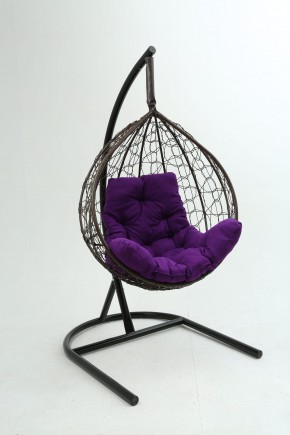Подвесное кресло Бароло (коричневый/фиолетовый) в Кунгуре - kungur.mebel24.online | фото