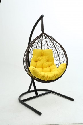 Подвесное кресло Бароло (коричневый/желтый) в Кунгуре - kungur.mebel24.online | фото