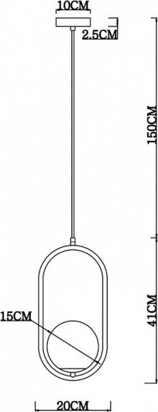 Подвесной светильник Arte Lamp Matisse A7745SP-1AB в Кунгуре - kungur.mebel24.online | фото 4