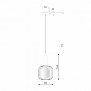 Подвесной светильник Eurosvet Bravo 50182/1 янтарь в Кунгуре - kungur.mebel24.online | фото 5