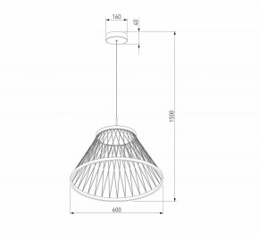 Подвесной светильник Eurosvet Cesta 40017/1 LED коричневый в Кунгуре - kungur.mebel24.online | фото 5