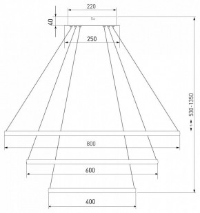 Подвесной светильник Eurosvet Collars 90264/3 черный в Кунгуре - kungur.mebel24.online | фото 7