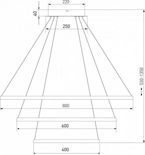 Подвесной светильник Eurosvet Collars 90264/3 латунь в Кунгуре - kungur.mebel24.online | фото 3