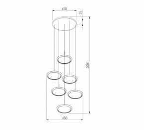 Подвесной светильник Eurosvet Crespella 90034/6 золото в Кунгуре - kungur.mebel24.online | фото 5