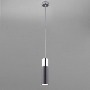 Подвесной светильник Eurosvet Double Topper 50135/1 LED хром/черный в Кунгуре - kungur.mebel24.online | фото 3