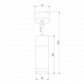 Подвесной светильник Eurosvet Double Topper 50135/1 LED хром/черный в Кунгуре - kungur.mebel24.online | фото 4