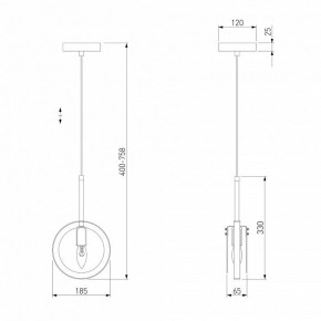 Подвесной светильник Eurosvet Gallo 50121/1 белый в Кунгуре - kungur.mebel24.online | фото 4