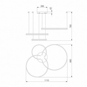 Подвесной светильник Eurosvet Gap 90180/3 сатин-никель в Кунгуре - kungur.mebel24.online | фото 5