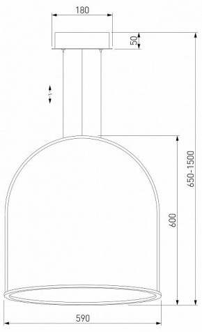 Подвесной светильник Eurosvet Over 90323/1 белый в Кунгуре - kungur.mebel24.online | фото 4