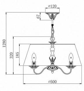 Подвесной светильник Maytoni Bouquet ARM023-PL-03-S в Кунгуре - kungur.mebel24.online | фото 4