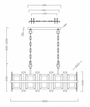 Подвесной светильник Maytoni Cerezo MOD201PL-08N в Кунгуре - kungur.mebel24.online | фото 4