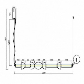 Подвесной светильник Maytoni Cosmo MOD210PL-L39BS3K в Кунгуре - kungur.mebel24.online | фото 7