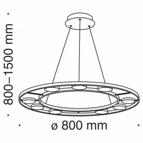 Подвесной светильник Maytoni Fad MOD070PL-L63B3K в Кунгуре - kungur.mebel24.online | фото 12