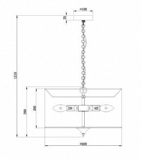 Подвесной светильник Maytoni Farn H428-PL-03-WG в Кунгуре - kungur.mebel24.online | фото 7