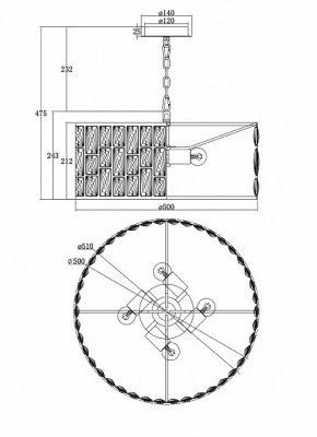 Подвесной светильник Maytoni Gelid MOD184-PL-04-CH в Кунгуре - kungur.mebel24.online | фото 6