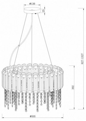 Подвесной светильник Maytoni Hail MOD097PL-06CH в Кунгуре - kungur.mebel24.online | фото 4