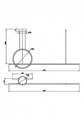 Подвесной светильник Maytoni Halo MOD247PL-L49BK в Кунгуре - kungur.mebel24.online | фото 2