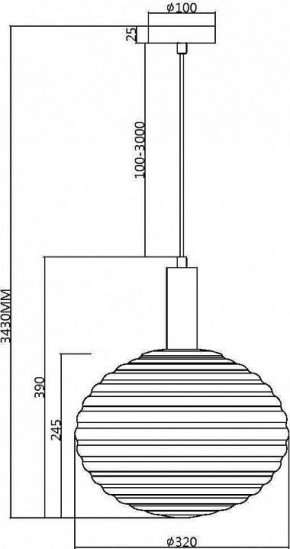 Подвесной светильник Maytoni Halo MOD268PL-01B в Кунгуре - kungur.mebel24.online | фото 5