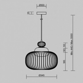 Подвесной светильник Maytoni Levitation MOD376PL-01G в Кунгуре - kungur.mebel24.online | фото 5