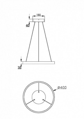 Подвесной светильник Maytoni Rim MOD058PL-L32BSK в Кунгуре - kungur.mebel24.online | фото 3