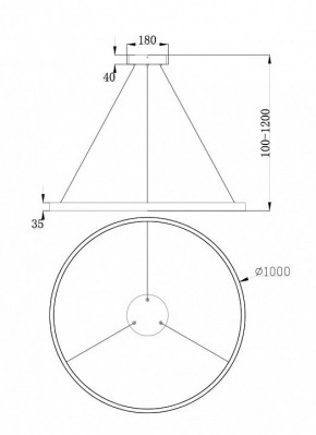 Подвесной светильник Maytoni Rim MOD058PL-L54BS4K в Кунгуре - kungur.mebel24.online | фото 4