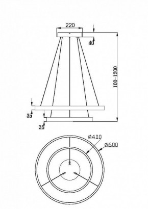 Подвесной светильник Maytoni Rim MOD058PL-L55BSK в Кунгуре - kungur.mebel24.online | фото 4