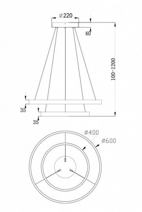 Подвесной светильник Maytoni Rim MOD058PL-L55W4K в Кунгуре - kungur.mebel24.online | фото 7