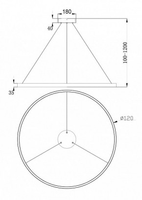 Подвесной светильник Maytoni Rim MOD058PL-L65BS4K в Кунгуре - kungur.mebel24.online | фото 5