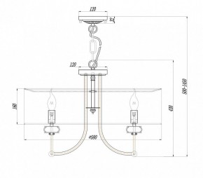 Подвесной светильник Maytoni Roma ARM006PL-06G в Кунгуре - kungur.mebel24.online | фото 3