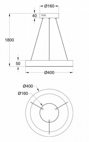 Подвесной светильник Maytoni Saturno MOD415PL-L36BS4K в Кунгуре - kungur.mebel24.online | фото 4