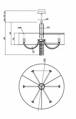 Подвесной светильник Maytoni Talento DIA008PL-06CH в Кунгуре - kungur.mebel24.online | фото 6