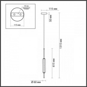 Подвесной светильник Odeon Light Reeds 4794/12L в Кунгуре - kungur.mebel24.online | фото 4
