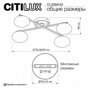 Потолочная люстра Citilux Atman Smart CL226A143 в Кунгуре - kungur.mebel24.online | фото 10