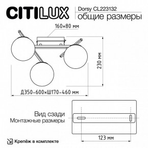 Потолочная люстра Citilux Dorsy CL223132 в Кунгуре - kungur.mebel24.online | фото 12