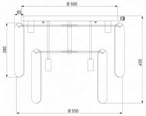 Потолочная люстра Eurosvet Claire 60170 золото в Кунгуре - kungur.mebel24.online | фото 5