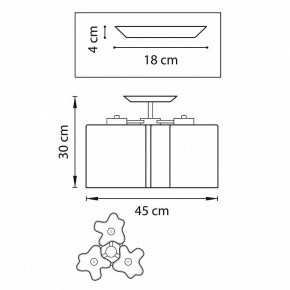 Потолочная люстра Lightstar Nubi 802037 в Кунгуре - kungur.mebel24.online | фото 2