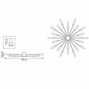 Потолочная люстра Lightstar Ragno 732203 в Кунгуре - kungur.mebel24.online | фото 5