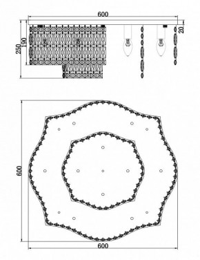 Потолочная люстра Maytoni Dune DIA005CL-10CH в Кунгуре - kungur.mebel24.online | фото 2