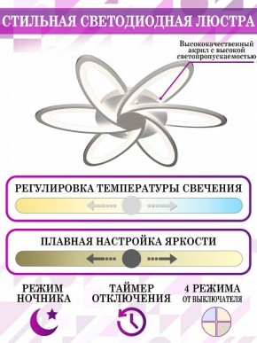 Потолочная люстра Natali Kovaltseva Smart home LED LAMPS 81217 в Кунгуре - kungur.mebel24.online | фото 5