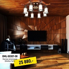 Потолочная люстра Omnilux Ferro OML-50307-08 в Кунгуре - kungur.mebel24.online | фото 2