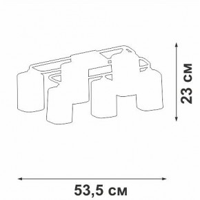 Потолочная люстра Vitaluce V3092 V3092-1/6PL в Кунгуре - kungur.mebel24.online | фото 4