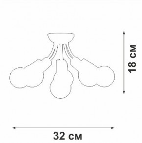 Потолочная люстра Vitaluce V3927 V3927-0/6PL в Кунгуре - kungur.mebel24.online | фото 6