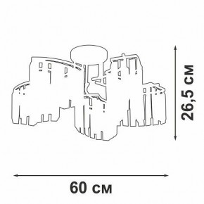 Потолочная люстра Vitaluce V5884 V5884-0/5PL в Кунгуре - kungur.mebel24.online | фото 3