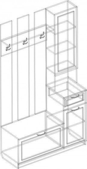 Прихожая Александрия (модульная) в Кунгуре - kungur.mebel24.online | фото 5