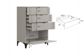 РИЧ Гостиная (модульная) кашемир в Кунгуре - kungur.mebel24.online | фото 6