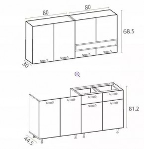 РИО-2 ЛДСП Кухонный гарнитур 1,6 м в Кунгуре - kungur.mebel24.online | фото 7