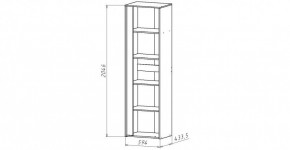ЛИНДА-1 Шкаф 1-о дверный для белья (ЛНД.01) в Кунгуре - kungur.mebel24.online | фото 2